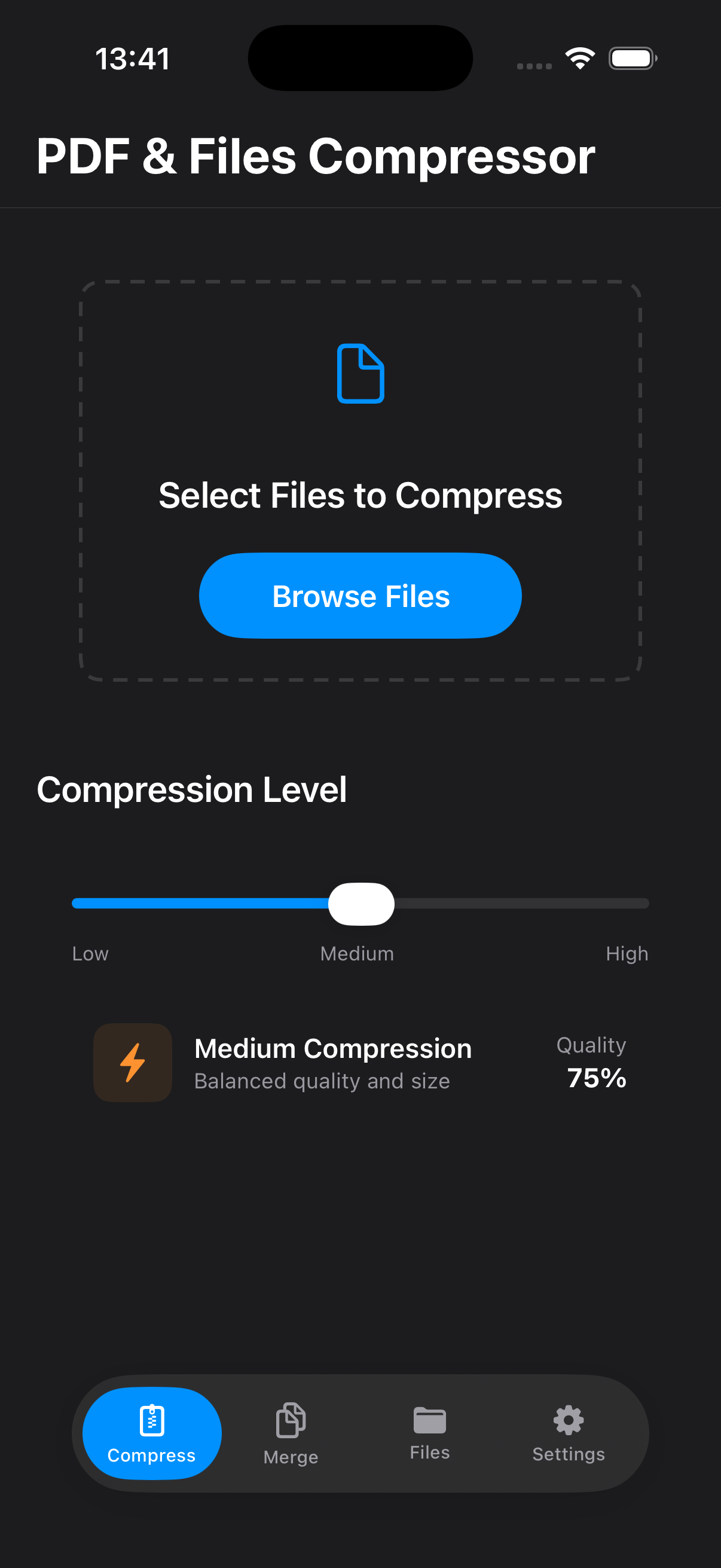 PDF Compressor screenshot